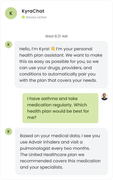 Kyra Chat Interface